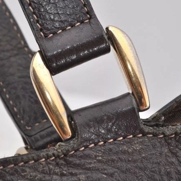 GUCCI GG Crystal Abbey Shoulder Tote Bag GG PVC Leather Brown 🤎 - Picture 10 of 16